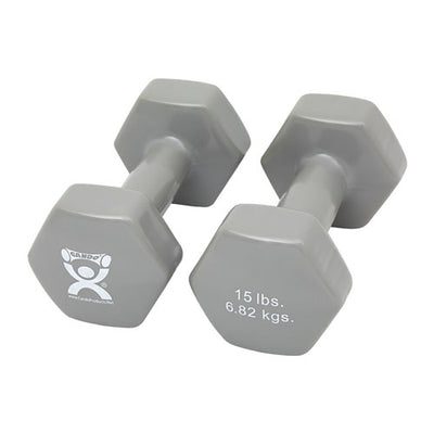 Dumbell Weight Color Vinyl Coated 15 Lb (Dumbell Weights) - Img 1