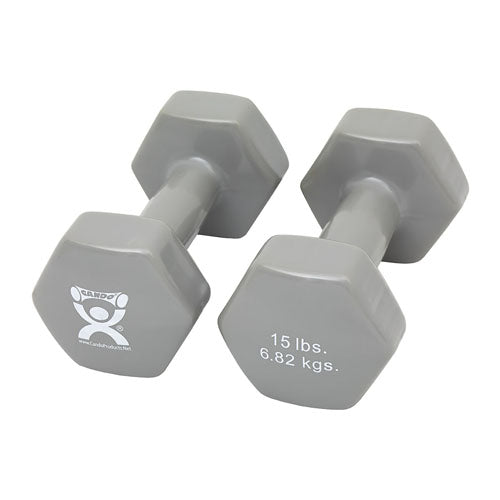 Dumbell Weight Color Vinyl Coated 15 Lb (Dumbell Weights) - Img 1