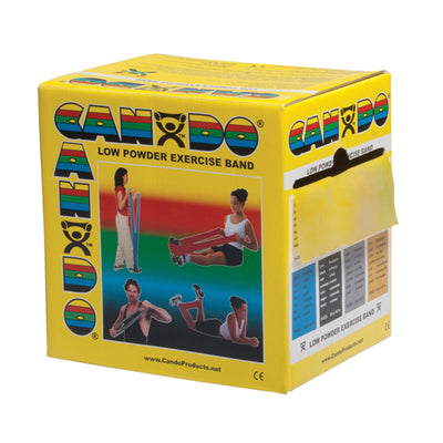 Cando Exercise Band Yellow X-Light 50-Yard Dispenser Box (Cando Exercise Band) - Img 1