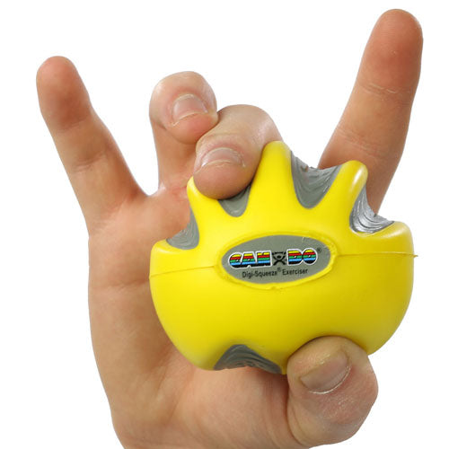 CanDo Digi-Squeeze Hand Exer Yellow  Med Size  X-Lt Strngth (Hand/Wrist Exercise Products) - Img 2