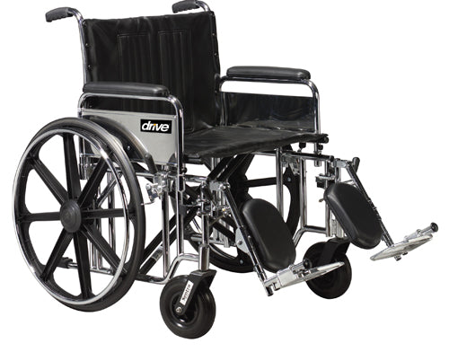 Bariatric Wheelchair  Rem Desk Elev Legrests  22  Wide (Wheelchairs - X-Wide) - Img 1