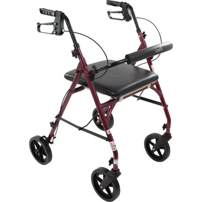 Free2GoTM Rollator Burgundy Toilet Seat  Walker  Frame (Combo Rollators/Wheelchairs) - Img 3