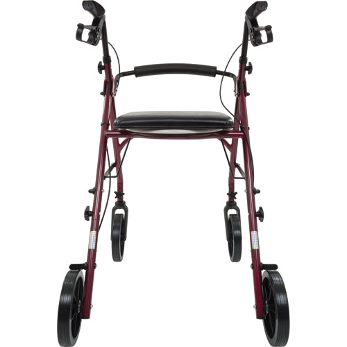 Free2GoTM Rollator Burgundy Toilet Seat  Walker  Frame (Combo Rollators/Wheelchairs) - Img 5