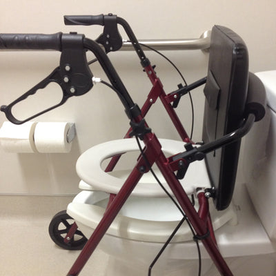 Free2GoTM Rollator Burgundy Toilet Seat  Walker  Frame (Combo Rollators/Wheelchairs) - Img 6