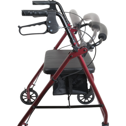 Aluminum Rollator w/Loop Brake Burgundy  4-Wheel (Rollators) - Img 3