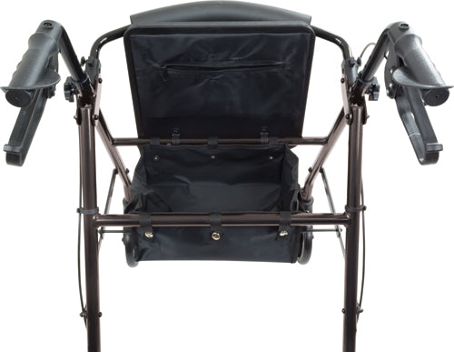 Aluminum Rollator w/Loop Brake Black  4-Wheel (Rollators) - Img 4