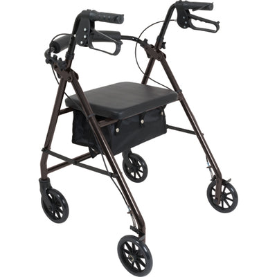 Aluminum Rollator w/Loop Brake Black  4-Wheel (Rollators) - Img 1