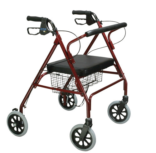 Rollator Oversize With Loop Bk Blue Bariatric Steel/10215BL-1 (Standard 4-Wheel Rollators) - Img 1