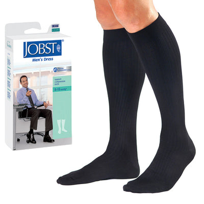 Jobst Men's Dress Socks 8-15 Navy Medium (Jobst Mens 8-15 Dress Sock) - Img 1