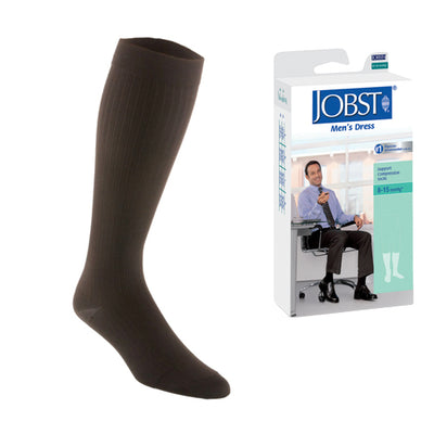 Jobst Men's Dress Socks 8-15 Brown Small (Jobst Mens 8-15 Dress Sock) - Img 1