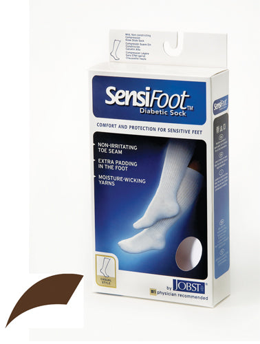 Sensifoot Diabetic Socks  Over the Calf  Brown  Medium (Diabetic Socks) - Img 1