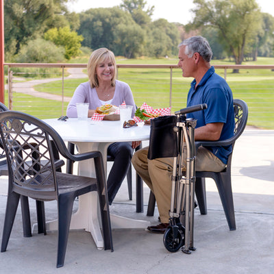 EZ Fold-N-Go Walker Black Walnut (Specialty Walkers/Accessories) - Img 4