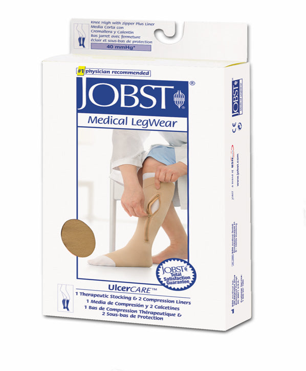 Jobst Ulcercare Medium  Left w/2 Liners (Jobst Mens 8-15 Athletic Sock) - Img 2