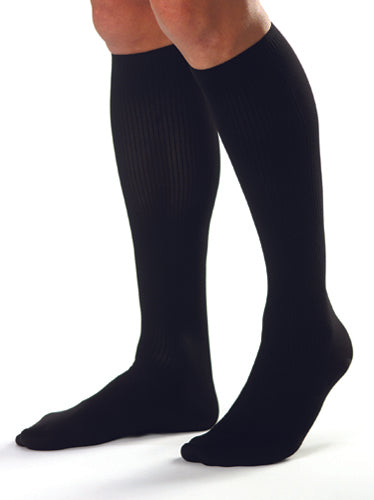 Jobst For Men 30-40 Knee-Hi Black Medium (pair) (Jobst Fast-Fit 15-20 Knee High) - Img 1