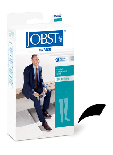 Jobst for Men 20-30 Thigh-Hi X-Large Black (Jobst for Men 20-30 Knee High) - Img 1