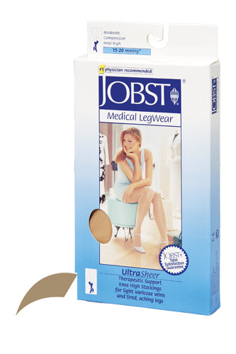 Jobst Ultrasheer 15-20mmHg Knee Hi Medium (pr) Honey (Jobst Ultrasheer 15-20 Knee Hi) - Img 1