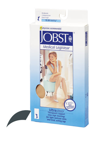 Jobst Ultrasheer 15-20mmHg Knee Hi Small (pr) Antracite (Jobst Ultrasheer 15-20 Knee Hi) - Img 1