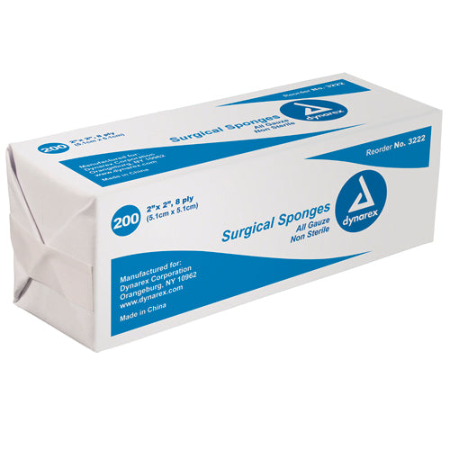 Gauze Sponges Non-Sterile Bulk 4  X 4 -12ply Bag/200 (Generic Gauze Sponge&Bandages) - Img 1