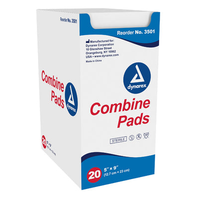 ABD Combine Pad Sterile 5 x9   1 tray (20 per tray) (Generic Gauze Sponge&Bandages) - Img 1