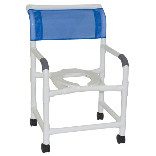 Shower Chair  Wide  Deluxe PVC Superior (Bedside Commodes) - Img 1