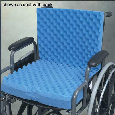 Eggcrate Wheelchair Cushion with Back 18 x32 x3 (Cushions - Foam) - Img 1