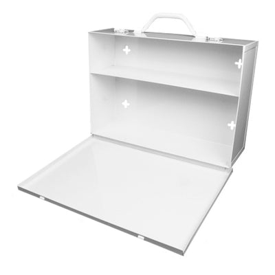 Empty 1st Aid Cabinet-White Metal for 100 Person (First Aid Kits) - Img 1