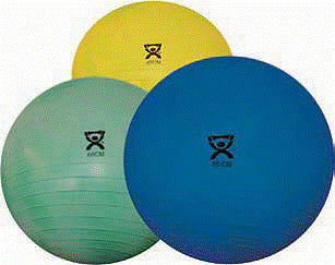 Cando Deluxe ABS Inflatable Ball  45cm (17.7 )  Yellow (Exercise Balls) - Img 1