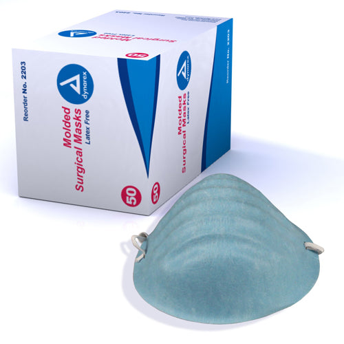 Surgical Cone Shaped Face Mask Bx/50  Blue (Masks) - Img 1