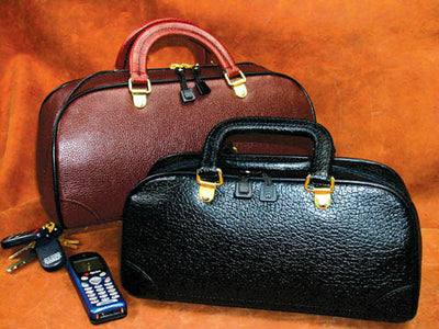 Zipper Physician Bag 14  Brown Leather (Physician Bags) - Img 1