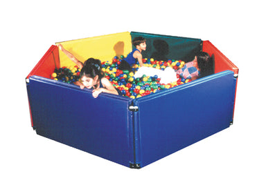 Panel Sided Ball Pit  6' x 6ﬁ' w/3500 Large Balls