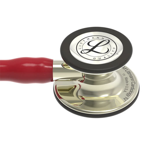 3M Littman Steth Burgundy Tube Champagne-Finish (3M Littmann & WA Steths) - Img 2