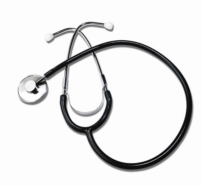 Single Head Nurses Black Stethoscope (Nurses Head Stethoscopes) - Img 1