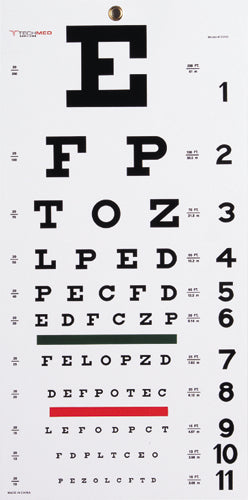 Snellen Eye Chart- 22 L x 11 W (Eye Charts/Illuminator) - Img 1