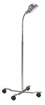 Gooseneck Exam Lamp - Chrome Mobile Base - 3 Prong Plug (Lamps - Examination) - Img 1