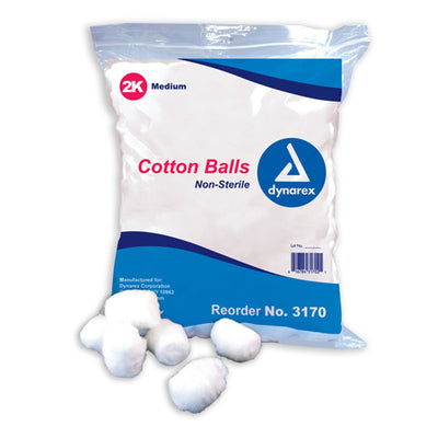 Cotton Balls  Non Sterile Medium Pk/2000 (Q-Tips&Cotton Tippd Applicato) - Img 1