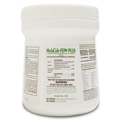 MadaCide FDW Plus / Wipes Tub/160 (Disinfectants - Hard Surface) - Img 1