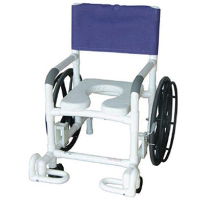 Shower Chair PVC Multi-Purpose w/Wheels (Commodes/Shower Chairs) - Img 1