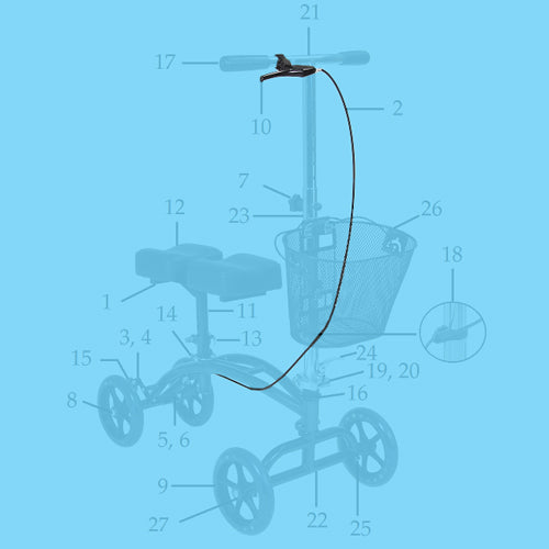 Hand brake w/ Cable for Drive item