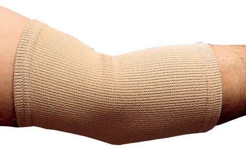 Elastic Elbow Support  Beige Medium  9 -10 (Elbow Supports) - Img 1