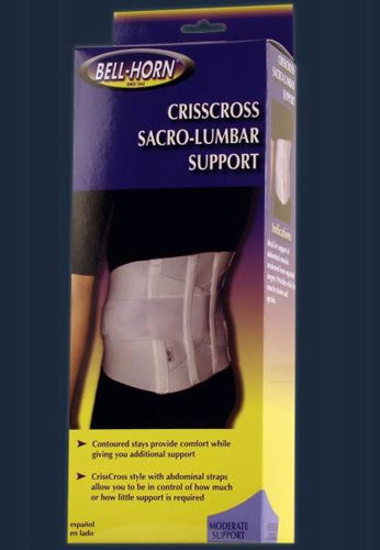 Criss Cross Sacro-Lumbar Support  Large  36  - 42 (Back Supports & Braces) - Img 1