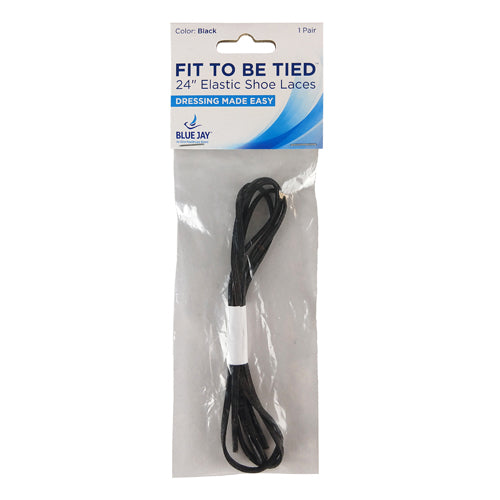 Fit To Be Tied Shoe Laces Elas-Black 24  pr (Dressing Aids) - Img 6