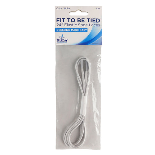 Fit To Be Tied Shoe Laces Elas-White 24  pr (Dressing Aids) - Img 6