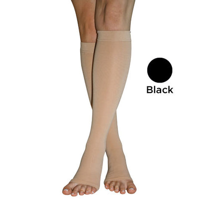 Firm Surg Weight Stkngs  3Xlg 20-30mmHg  Below Knee O/T Blk (20-30 Below Knee) - Img 1