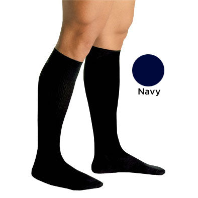 Men's Firm Support Socks 20-30mmHg  Navy  Large (Men's 20-30 Socks) - Img 1