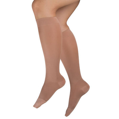 Ladies' Sheer Firm Support  Md 20-30mmHg  Knee Highs  Beige (20-30mmHg Knee High) - Img 1