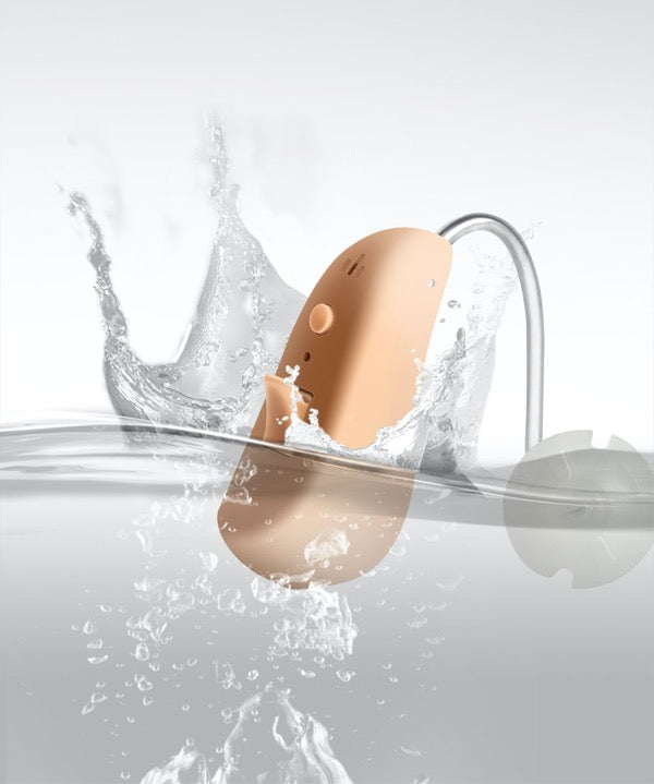 lluvia™ Waterproof Hearing Aid w/4 Listening Modes & Certified to IP68 Waterproofing Testing