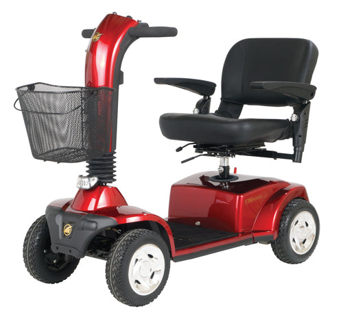 CompanionTM II 4-Wheel Elec Scooter Vermillion Red Full-Sz (Scooters/Parts) - Img 1