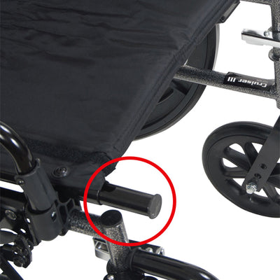 K3 Wheelchair Ltwt 20  wDDA & S/A Footrests  Cruiser III (Wheelchairs - Lightweight K3/4) - Img 2