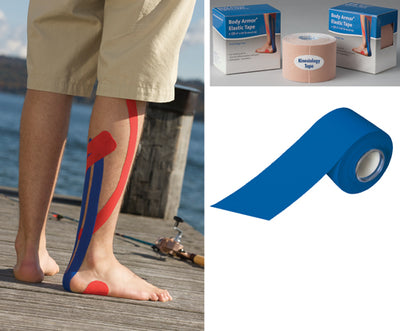 Kinesiology Tape  2  x 16.5' Blue (Athletic Sports Tape/Kinesio) - Img 1