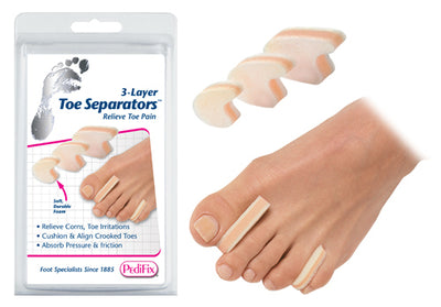 3-Layer Toe Separators Small  Pk/6 (Toe Spreader & Separators) - Img 1
